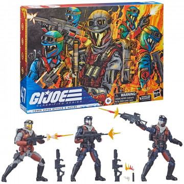 G.I. Joe Classified Series Action Figures Troop-Builder 3-Pack Cobra Viper & Vipers