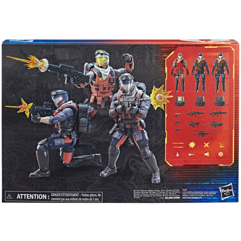 G.I. Joe Classified Series Action Figures Troop-Builder 3-Pack Cobra Viper & Vipers
