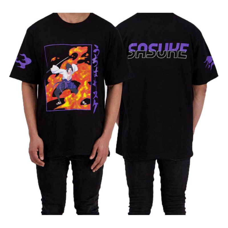 Naruto Shippuden T-Shirt Sasuke Flame